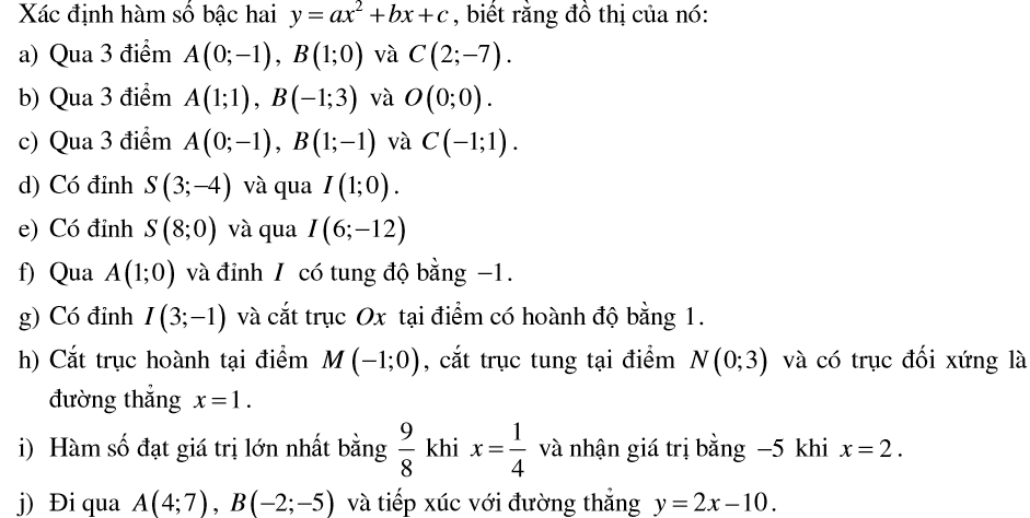 Các Dạng Bài Tập Về Parabol Lớp 10: Hướng Dẫn Chi Tiết Và Bài Tập Thực Hành