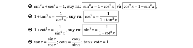 công thức nhân đôi và hạ bậc