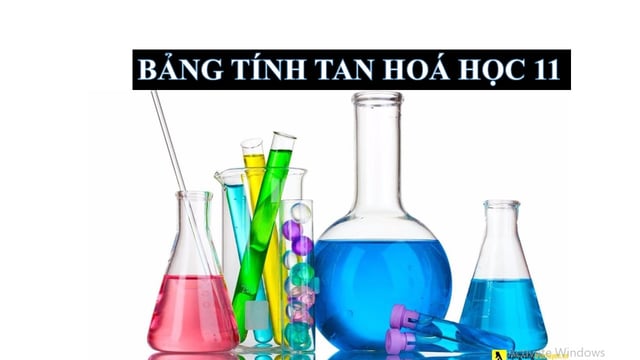 Bảng Tính Tan Hoá Học 11 Đầy Đủ Dễ Nhớ
