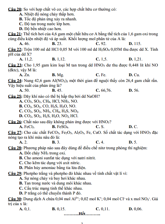 de-kiem-tra-hoc-ki-1-hoa-11-trac-nghiem3