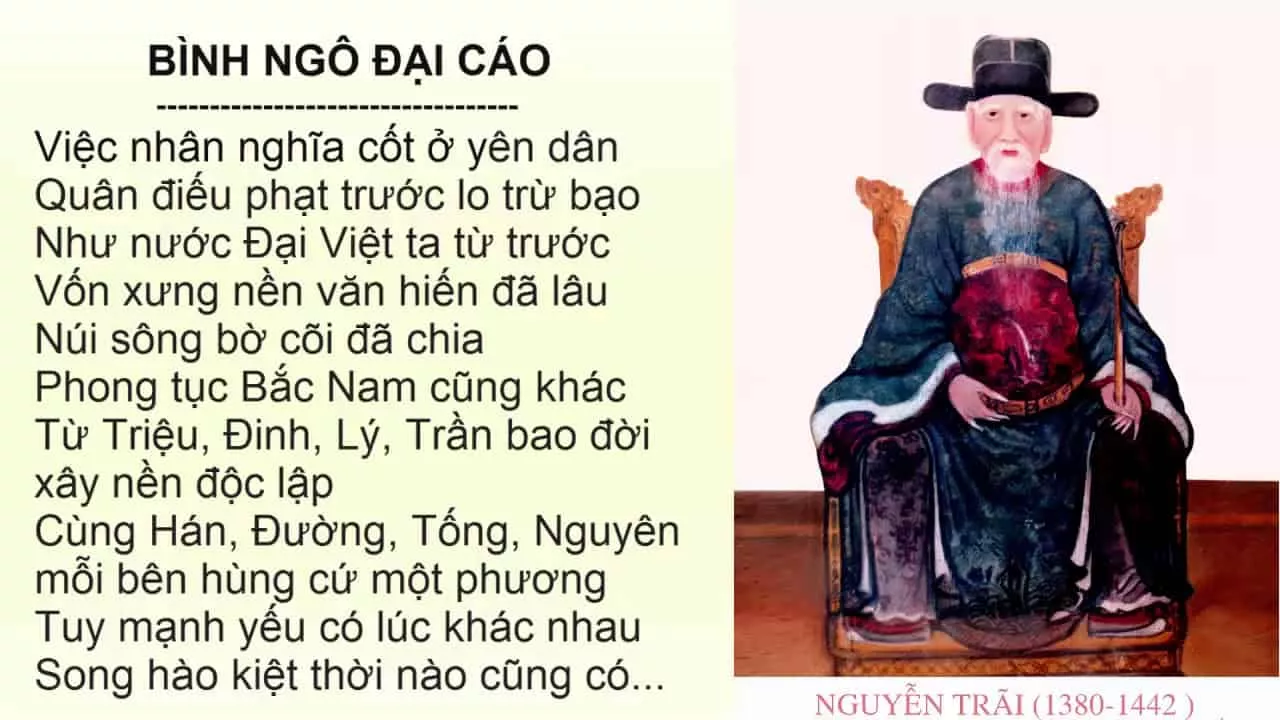 Soạn bình ngô đại cáo phần 2